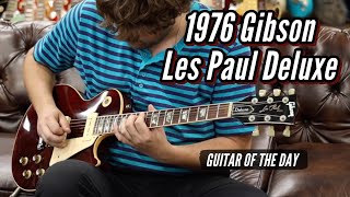 Video thumbnail for 1976 Gibson Les Paul Deluxe Wine Red | Guitar of the Day by Normans Rare Guitars