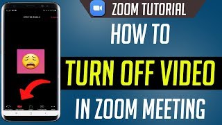 How To Turn Off Video In Zoom Meeting
