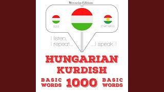 Chapter 1.31 - Magyar - Kurd: 1000 alapszó