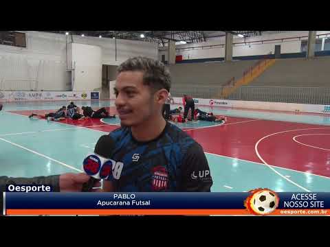 REFORÇO DO APUCARANA FUTSAL PABLO FALA NO PROGRAMA OESPORTE