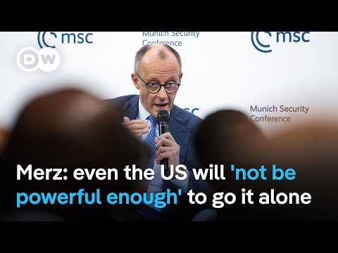 ドイツ首相メルツ、NATOなしでは米国は十分な力を持てないと安全保障会議で発言 | DW News (German Chancellor Merz tells security conference,  US is not powerful enough without NATO | DW News)