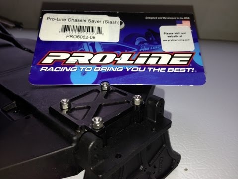 How to install Proline chassis saver for traxxas slash 2wd