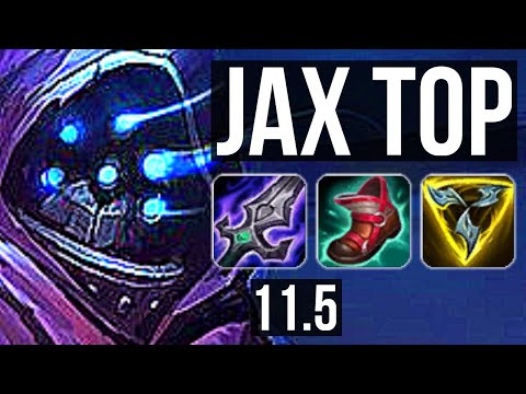 JAX vs CAMILLE (TOP) | 8 solo kills, 1400+ games, 1.8M mastery | KR Grandmaster | v11.5