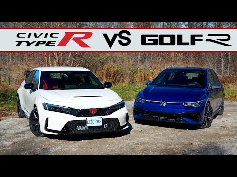 2025 Volkswagen Golf R vs 2025 Honda Civic Type R | Hot Hatch Battle