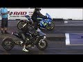 H2 vs ZX14 vs GSXR - superbikes drag racing