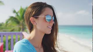 Costa del Mar Polarizační brýle Piper, čočka sklo- Saténová - růžové zlato a Růžový gradient