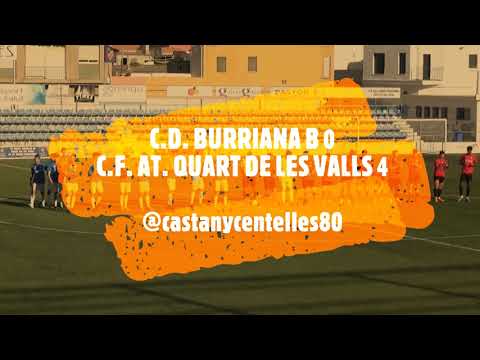 JORNADA 22. C.D. BURRIANA B 0 - C.F. AT. QUART DE LES VALLS 4 (11-03-2023)