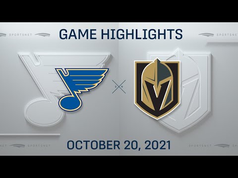 NHL Highlights | Blues vs. Golden Knights - Oct. 20, 2021