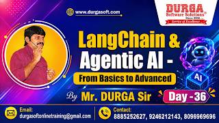 LangChain & Agentic AI - From Basics to Advanced tutorials || Day - 36 || by Mr. DURGA Sir