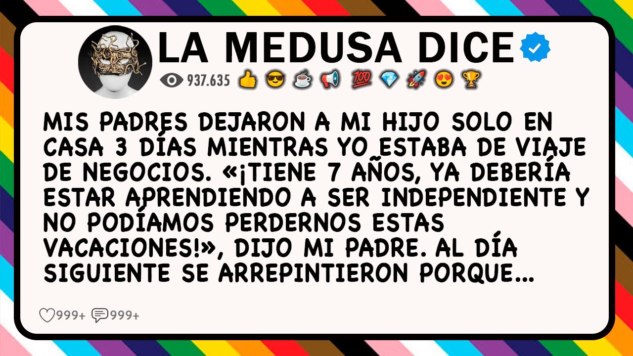 Mis padres dejaron a mi hijo de 7 años solo en casa durante 3 días,porque necesita ser independiente