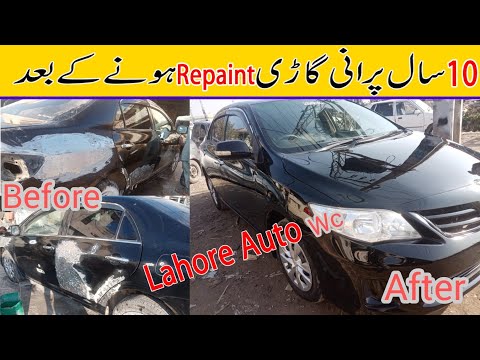 Toyota corolla GLI 2013 #restoration #project #reparing #viral #painting Danting. how to paint a car