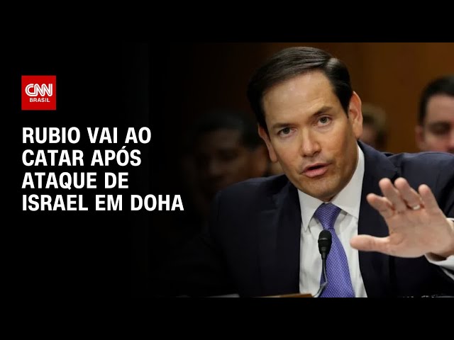 Marco Rubio vai ao Catar após ataque de Israel contra líderes do Hamas | LIVE CNN