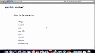 Craigslist Montana - How to Search All Cities and Towns for Used Cars for Sale by Owner