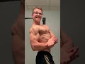 10 days post show, posing with 21 years old bodybuilder