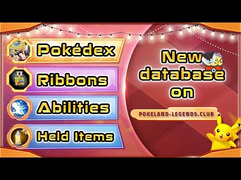 Pokeland Legends Database - Legendaries, Personalities, Abilities, Held Items and more!