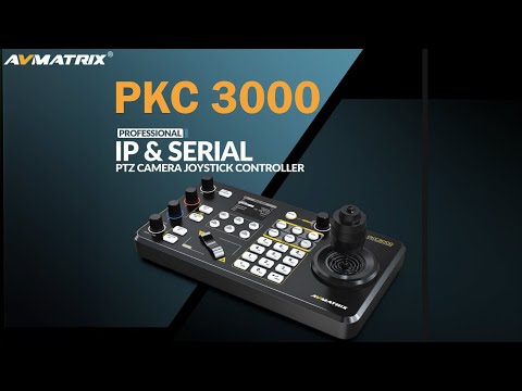 AVMATRIX PKC-3000 Professional IP & Serial PTZ Camera Joystick Controller video