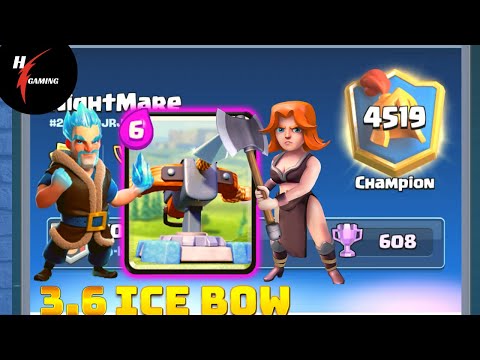 Clash Royale Ice Bow Deck - Top ladder Gameplay