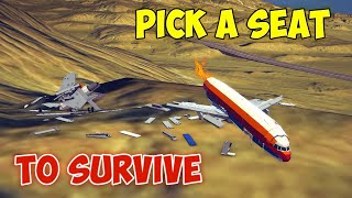 Pick a Seat to SURVIVE! Emergency Landing in Besiege #9 | Plane Crash