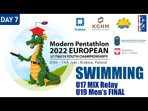 Swimming - U17 MIX Relay/U19 Men's FINAL- Modern Pentathlon 2022 European Youth Championships-Kraków