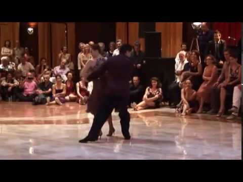  Ruben Veliz  and  Sabrina Veliz  are  dancing  to  a  nontraditional song  at  Aix Tango Festival  in  2015