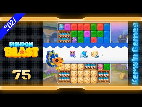 Fishdom Blast Level 75 - Hard Level - No Boosters - 25 moves (2021)