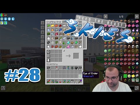 Vorbereitung für die Mobfarm  | Minecraft FTB SKIES | #28