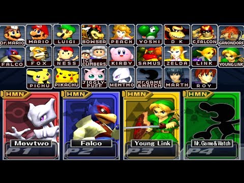 Super Smash Bros Melee - How to Unlock All Characters