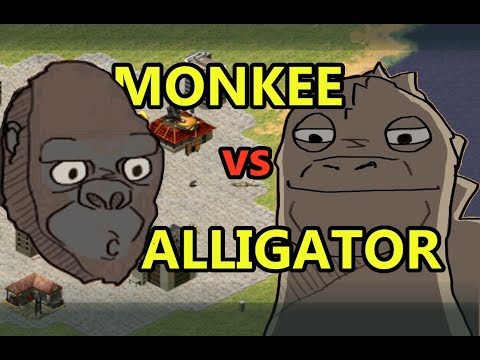 Monkey vs Alligator - Red Alert 2