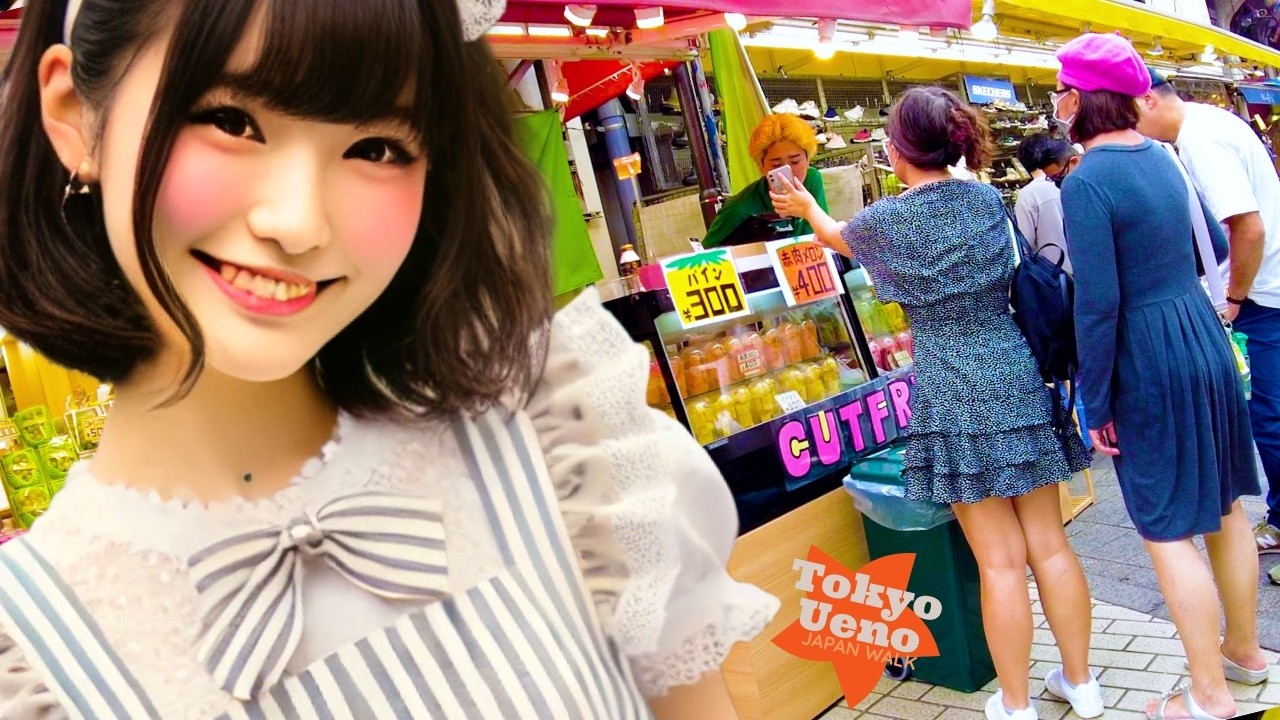 Tokyo Ueno 🐶 Delicious Town 💖 4K Nonstop 1 Hour