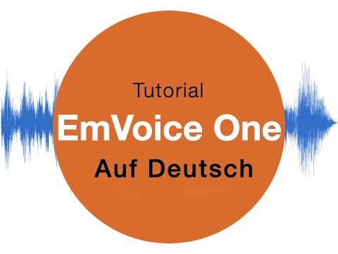 EmVoice One - Tutorial auf Deutsch - das singende Plugin