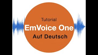 Video thumbnail for EmVoice One - Tutorial auf Deutsch - das singende Plugin by Thomas Foster Musikproduktion