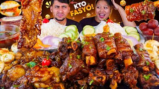 Download lagu MUTTON & RICE EATING COMPETITION! 🔥 | MUTTON NALLI, FAT, GRAVY, EGGS & RICE 😱 mp3