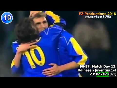 Alen Boksic - 34 goals in Serie A (Lazio, Juventus 1993-2000)