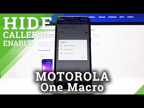 How to Manage ID Caller in MOTOROLA One Macro – Hide or Show ID Caller
