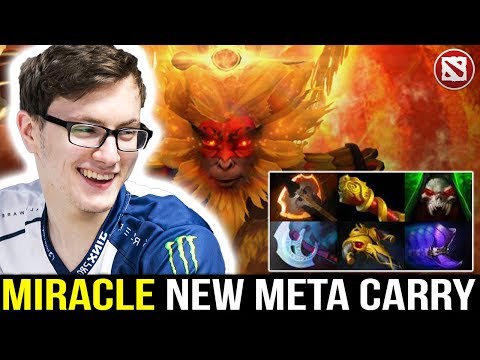 Miracle new favorite carry hero - he always pick It in solo ranked match