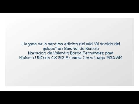 Llegada de la séptima edición Al sonido del galope (por Valentín Borba Fernández)