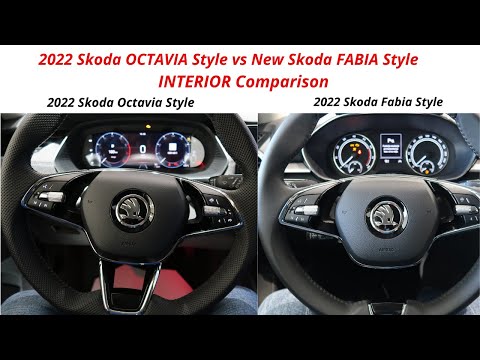 2022 Skoda FABIA Style vs 2022 Skoda OCTAVIA Style - INTERIOR Comparison by Supergimm72