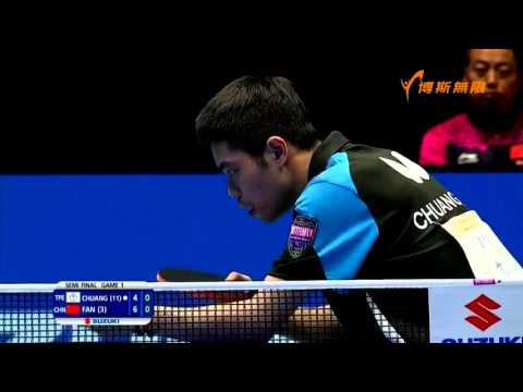 2015 Asian Championships MS-SF1: FAN Zhendong - CHUANG Chih Yuan [HD] [Full Match/Chinese]
