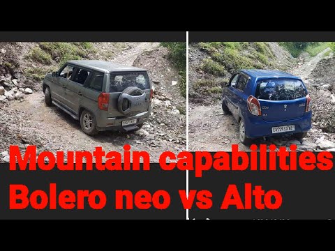 Mahindra bolero neo n10 vs Alto offroad #altok10 #mahindrabolero
