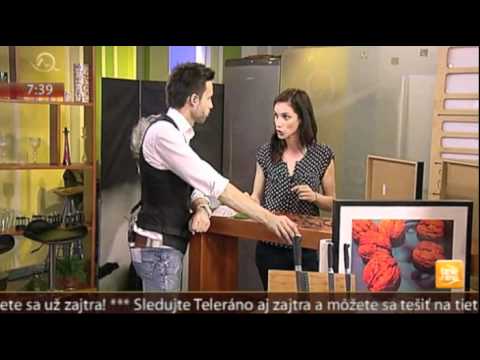 Alec-Kinnear, Zuzana Kanócz cooking on Telerano 3 May 2012