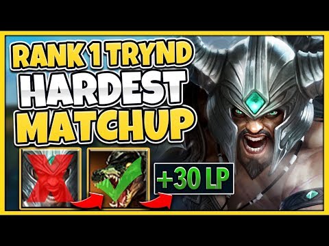 #1 TRYNDAMERE WORLD HOW TO BEAT COUNTERS (EARLY GAME BULLY) - League of Legends