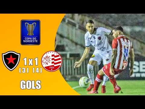 BOTAFOGO-PB 1 (3) X (4) 1 NÁUTICO | QUARTAS DE FINAL COPA DO NORDESTE 2022 | GOLS