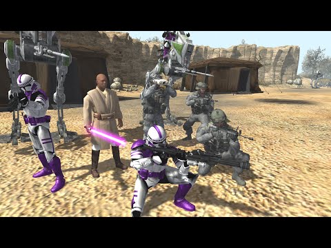 Mace Windu's 187th Legion and SGT Foley's Rangers Last Stand Defense?! Galaxy at War Mod+Mw3 Mod
