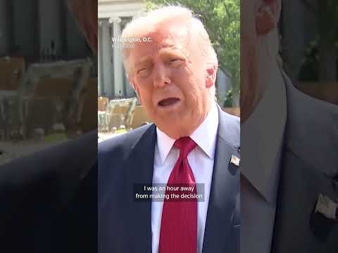 Video Thumbnail: Trump says he was 'an hour away' from ordering Iran attack