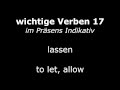 Learn German Verbs - Lesson 17 - lassen (let) - Verben im Präsens (High Quality Audio) 2013