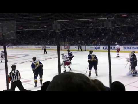 Great Carter Hutton's save in his debut for St. Louis Blues