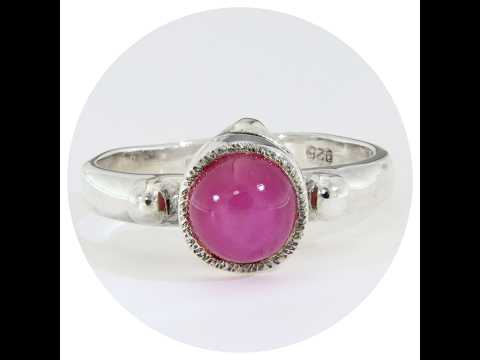 Inel Argint 925 Rubin Natural 0.99 ct | Caseta mobila