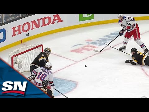Artemi Panarin Gives The Rangers The Go-Ahead Goal Against The Bruins