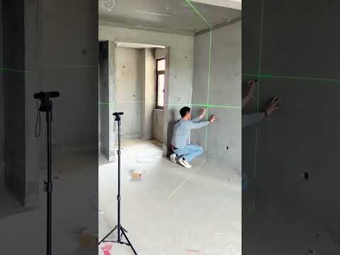 Green laser level angle meter for outdoor use#level#laser right angle level#construction site 😱
