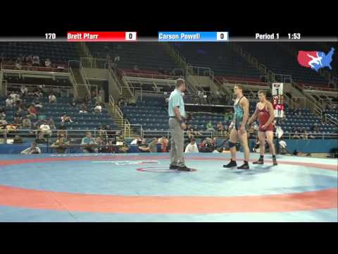 Fargo 2012 170 RR2: Brett Pfarr (Minnesota) vs. Carson Powell (Iowa)